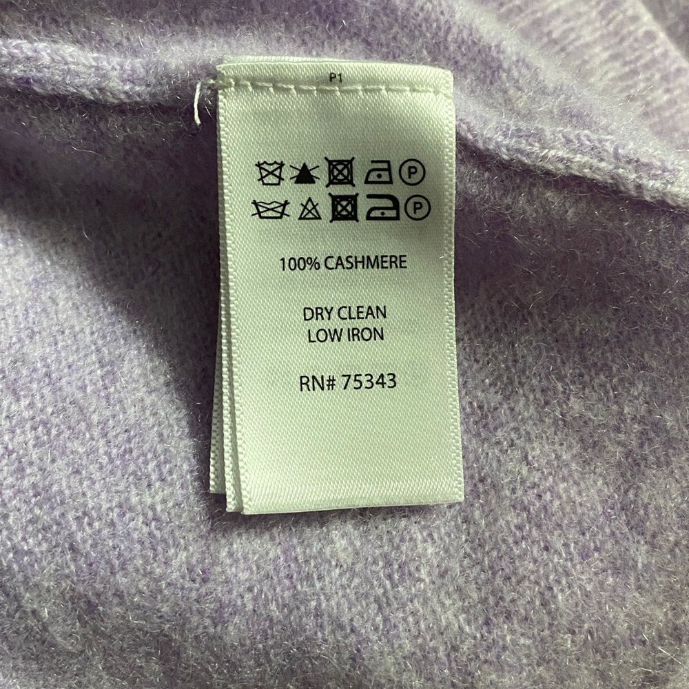 TAHARI Pure Luxe Cashmere Sweater, Sz S, Quiet luxury, Timeless elegance - Picture 7 of 9